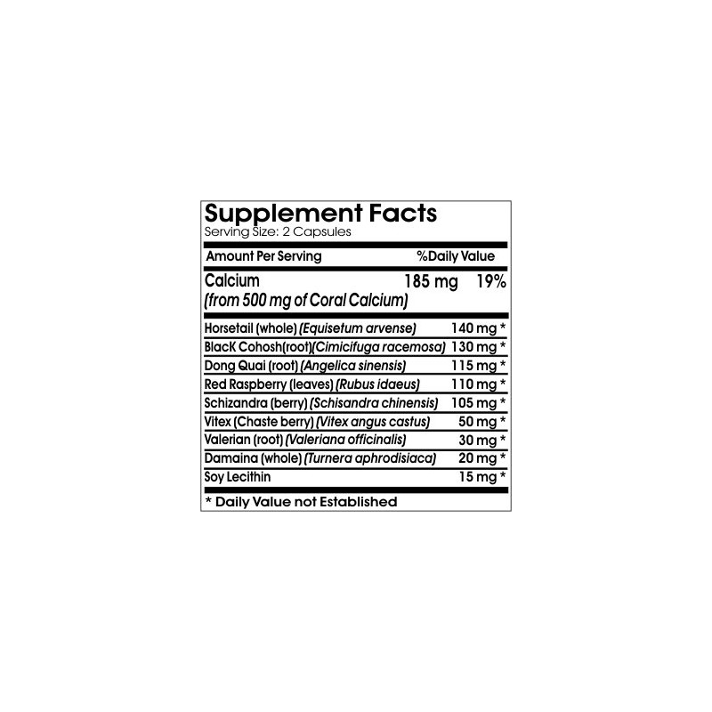 Hot Flash Max Support ~ 180 Capsules - No Additives
