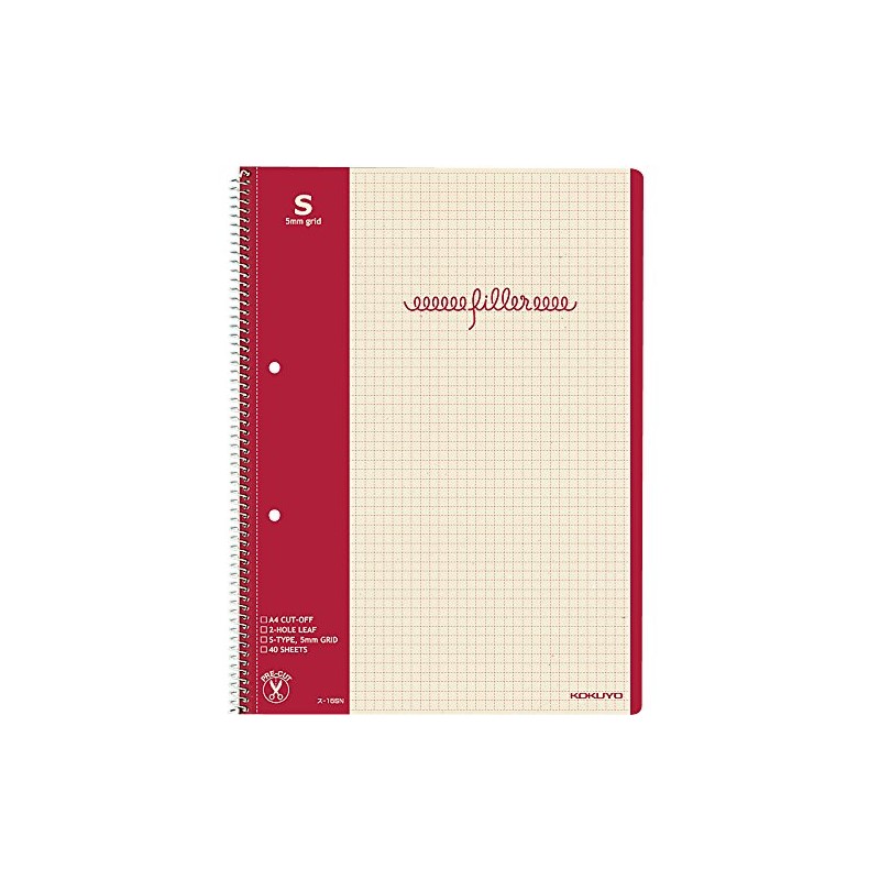 コクヨ ノート リングノート 再生紙 A4 5mm方眼罫ス-15SN