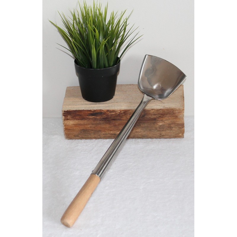 AAF Nommel® Wok Spatula Flat Spahtel 004 Riveted Stainless Steel