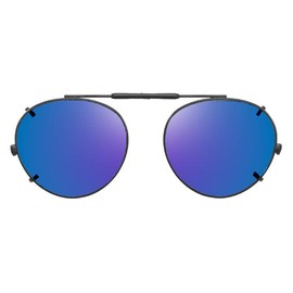 Shade Control Visionaries Polarized Clip on Sunglasses - Round - Bronze Frame - 47 x 42 Eye