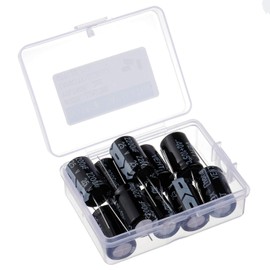 BOJACK 13X20mm 2200uF 25V 2200MFD 25Voltage ±20% Aluminum Electrolytic Capacitors(Pack of 10 Pcs)