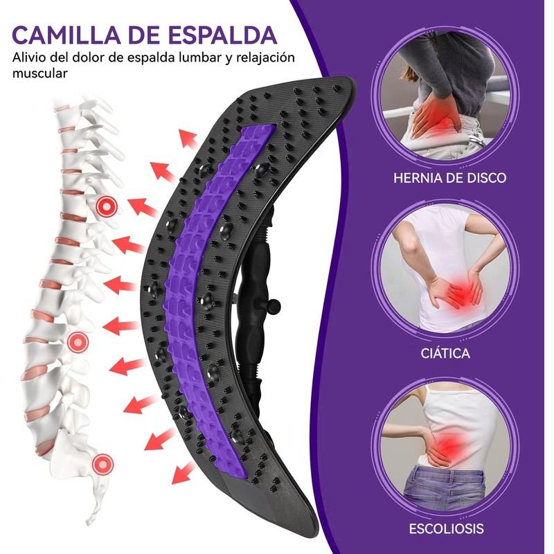 Camilla De Espalda Baja Con Puntos De Acupresión Magnéticos,Utilizado Para