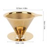 Coffee Filter Reusable, Gold Honeycomb Stainless Steel Reusable Coffee Filter