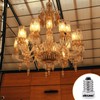 DiCUNO E14 to E12 Adapter, European to Candelabra Base Light