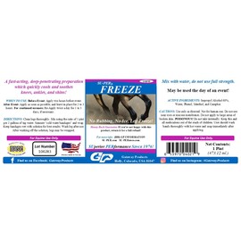 SU-PER Freeze Horse Leg Freeze - Quickly Cools and Soothes Knees, Ankles, and Shins - No Rubbing, No Ice, Leg Freeze Solution - 1 Pint, (2 Pack)
