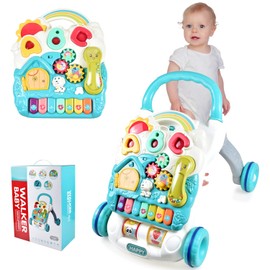 Dahuniu Baby Sit to Stand Toy Learn Walker Activity Center for Kids Lights and Sounds, Fun Musical Table, Gift for 9, 12, 18 Months, 1, 2 Year Old.