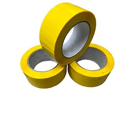 Only Hangers 3 Rolls - Packing Tape, Heavy Duty Carton Sealing Tape, Moving Tape, 2 Inch x 110 Yards, Pack of 3 Rolls (Yellow)