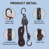 2PCS Kayak Rope Ratchet Tie Down Straps 3/8" ×12' Bow