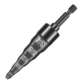 HVAC Repair Tool, Swage Tool Drill Bit, 5 in 1 Swage Tube Copper Pipe Expander Flaring Tool for Multifunction Air Conditioner HVAC Repairing with 1/4", 3/8", 1/2", 5/8", 3/4" Bits