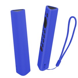 Funda protectora de silicona para control remoto NVIDIA Shield TV Pro/4K HDR, lavable, antipérdida, con bucle remoto, color azul