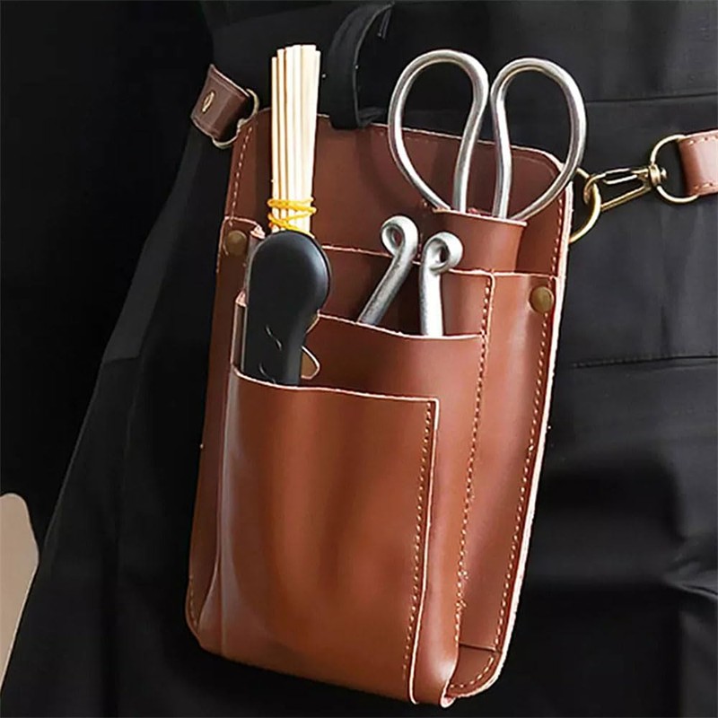 Gardening Pouch, Pruning Shears Pouch, Leather, Stylish, PU Leather, Sitting