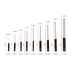 9 Pieces Roll Pin Punch Set Steel Punches Hand Pin