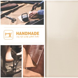 Toplive Conference Folder A4 Writing Case Leather A4 Portfolio Made of PU Leather Including No Ring Binder Folder Document Folder Optimal Use in Office, School and Study, Gold