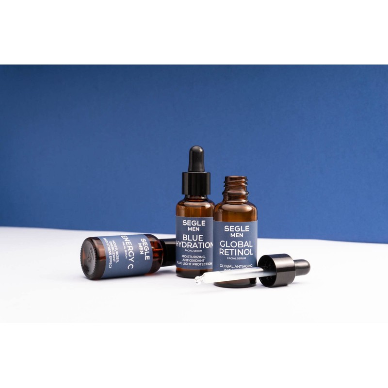 Segle | Blue Hydration Face Serum for Men | Lightly