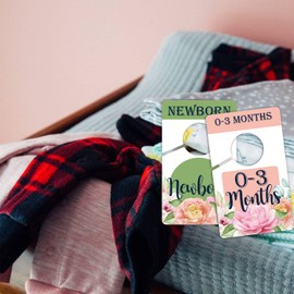 Hanger Dividers-Baby Closet Size Dividers - Baby Closet Dividers, Baby Clothing Size Age Dividers -Baby Closet Organizer For Nursery Organization, Newborn Essentials, Nursery Closet Dividers.