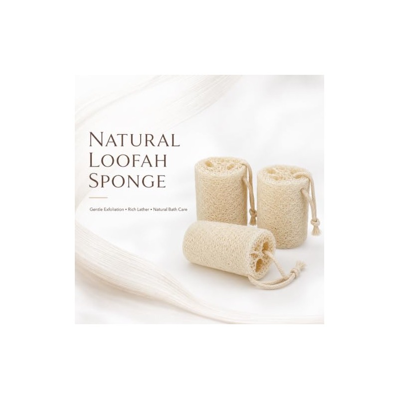 Esponja de lufa natural para el baño