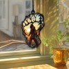WIDOTEO Bigfoot Suncatcher, Bigfoot Ornament, Bigfoot Christmas Ornament, Window Hanging,