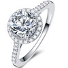 Jude Jewelers 3.75CT Stainless Steel Solitaire Engagement Ring Propose Wedding