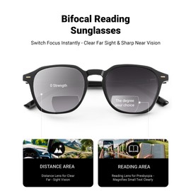 LADEESSE Reading Sunglasses for Women, Stylish Reading Glasses, Lightweight Square Readers for Men & Women, Durable Reading Sunglasses for Outdoor Fishing UV400 Protection, Fashion Square Frame