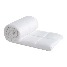 YOUR MOON Luxurious Lightweight Wool Comforter Queen Size, Lightweight Summer Comforter/Duvet Insert, 100% Natural Australian Wool Filled Comforter, Jacquard Rayon Derived from Bamboo Shell(White)