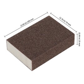 KEILEOHO 30 Piece Sanding Sponge Set, 60, 80, 100, 120, 180, 220 Grit Sanding Sponges Emery Paper Hand Sander for Sanding, Polishing Metal, Wood, Steel, 10 x 7 x 2.5 cm