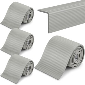 Nuanchu 4 Rolls 8'' Extra Wide Seat Edge Cushion 26.3ft Fireplace Bumpers for Babies Fireplace Edge Protector Baby Proof Pad DIY Cut Soft Hearth Padding Guard for Furniture Door Corner Safe