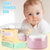 Powder Puff Case,Portable Bath Dusting Storage - Dusting Holder Container