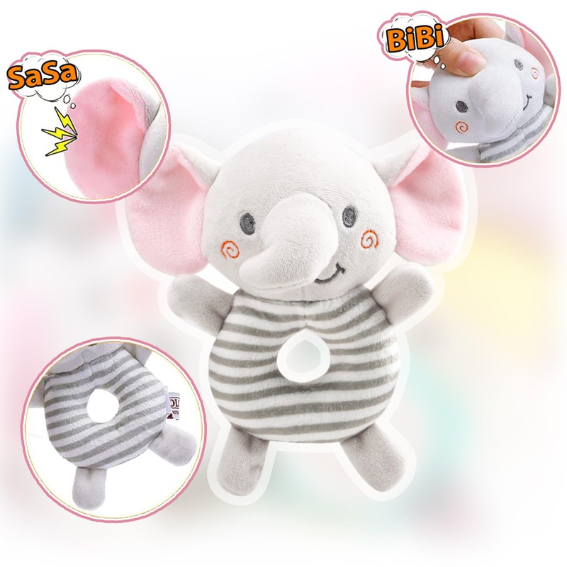 Shinse Plush, Rattle, Rattle Stick, Cute, Cloth Toy, From 3