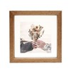 Fuji Color 408519 Flowy Frame, SQ BR Square, Brown x