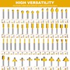 Yueqing Zhongji 100-Piece Router Bit Set 1/4" Shank 100Pcs Expert
