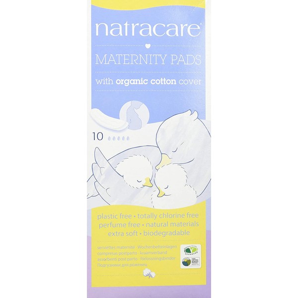 Natracare Maternity Pads 2 Boxes, 10 Pads in Each Box (20 Pads Total)
