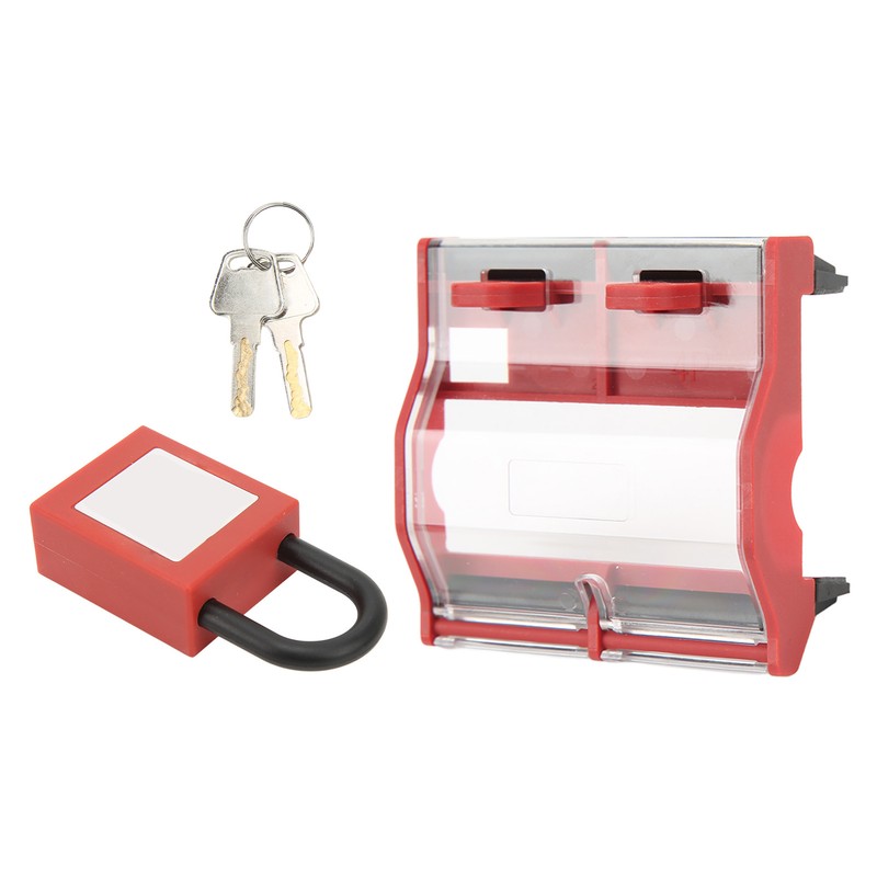 Circuit Breaker Protective Cover Padlock Set Transparent Breaker 4P 25mm