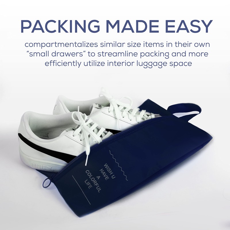Aysthetics 9 Pcs Packing Cubes for Suitcase with 3 zipper