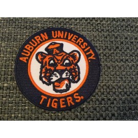 Auburn Vintage Embroidered Iron On Patch 3” X 3”