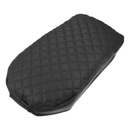 X AUTOHAUX Car Center Console Armrest Cover 43x22cm Center Console Protect Cover for Toyota RAV4 2019-2023 Faux Leather Black