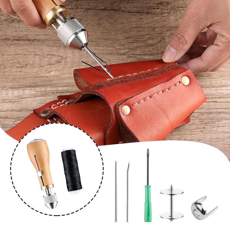 ANBOO Leather Sewing Set with Awl Tool & Sewing Awl