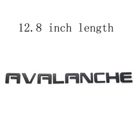 3Pcs Matte Black AVALANCHE Nameplate Emblem Plastic Letter Badge for Gm 07-16 AVALANCHE (Matte Black)