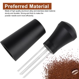 Csuntikulo WDT Tool, Upgraded WDT Tool Espresso Needle with 7 Fine Needles, Coffee Tamper Espresso Needle, Coffee Accessories, Espresso Coffee Stirrer, Espresso Coffee Stirrer for Barista