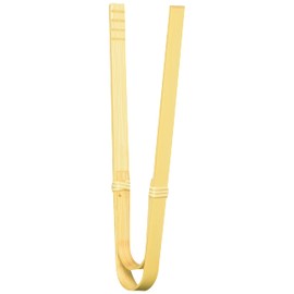 Yamashita Kogei 26548 Tongs, Natural, 7.1 inches (18 cm), Made in Japan, Curved Tongs, Small