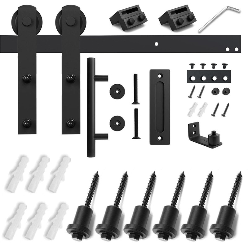 SMARTSTANDARD 7.5 FT Heavy Duty Sturdy Sliding Barn Door Hardware