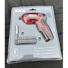SKIL NEW SKIL SD561801 Rechargeable 4V Cordless Screwdriver Drill W/9 Bits+USB Charge