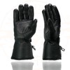Milwaukee Leather Men's Leather Gauntlet Lined Motorcycle Hand Gloves -