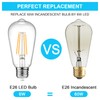 Ascher Vintage LED Edison Bulbs, 6W, Equivalent 60W, Non-Dimmable, High