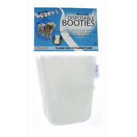 Wound Recovery Dog Boots 8-Pack by Nooby's. Protects Wounds, Bandages and medications. Medical Dog Booties for Maximum Protection Indoors and During Short Walks. (LG: 3.5" - 4.5" Width)