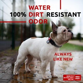 WAUDOG Dog Collar Waterproof Adjustable Dog Collar Large Dogs - Dog Collar Medium Dog Collar Small Dog Collars & Puppy Collar