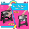 Delxo Folding Step Stool,11 Inch Non-Slip Foldable Step Stools for