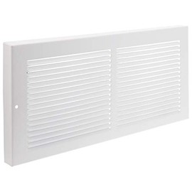 Imperial RG0033 Louvered Steel Painted Baseboard Return Air Grille, 14 x 6-Inch, White, 3 Pack