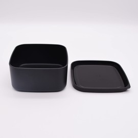 Mitani C17606 Yamanaka Lacquerware, Yamanaka Lacquerware, Bento Box, Lunch Box, Food Container, Antibacterial, Approx. 11.8 fl oz (350 ml), ZEIT Black, Black, Made in Japan