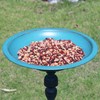 AIHAOKAN 26.6”H×12.3" W Cast Iron Pedestal Bird Bath，Metal Birdbaths Bird