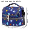 FlowFly Kids Double Decker Cooler Insulated Lunch Bag Large Tote